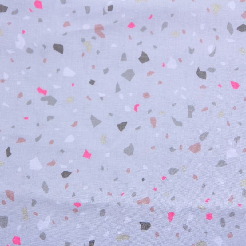Rico Toile gris confettis or fluo