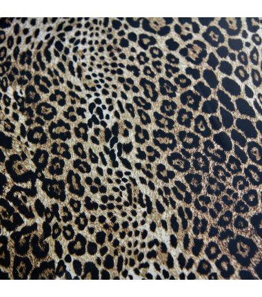 Crêpe georgette léopard