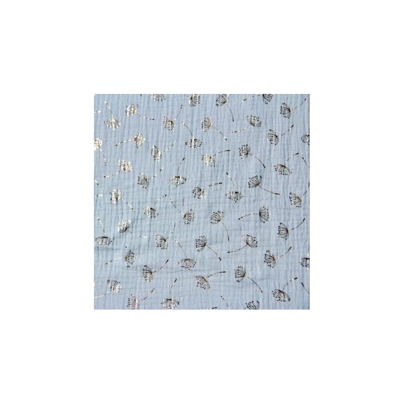 Double gaze pissenlit bleu clair