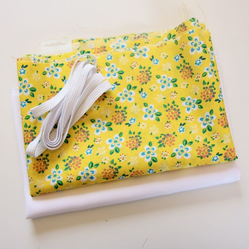 Kit 5 masques ergonomiques fleurs jaunes