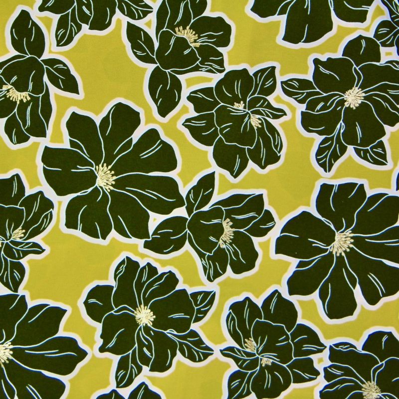 Pearl Peach Flora olive kaki or