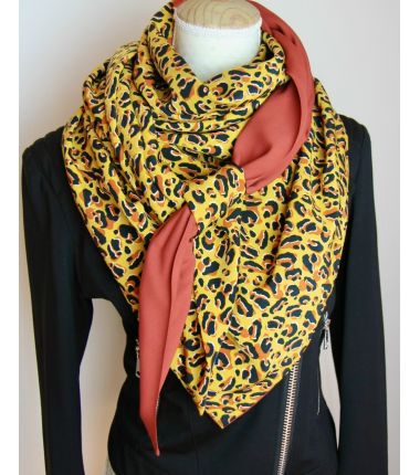 Foulard cousu Léo d'automne