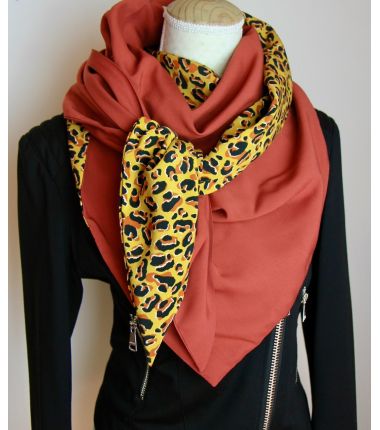 Foulard cousu Léo d'automne
