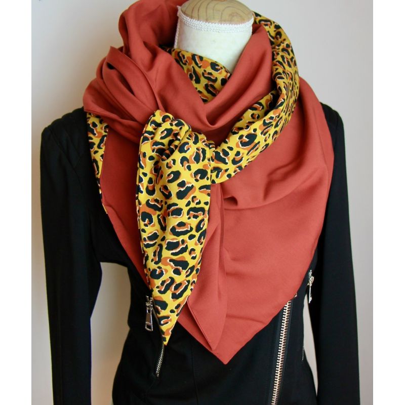 Foulard cousu Léo d'automne