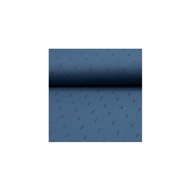 Viscose traits brillant bleu jeans
