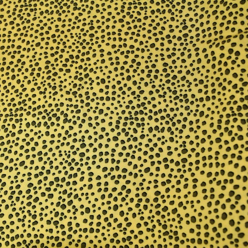 Viscose jaune pois kakis