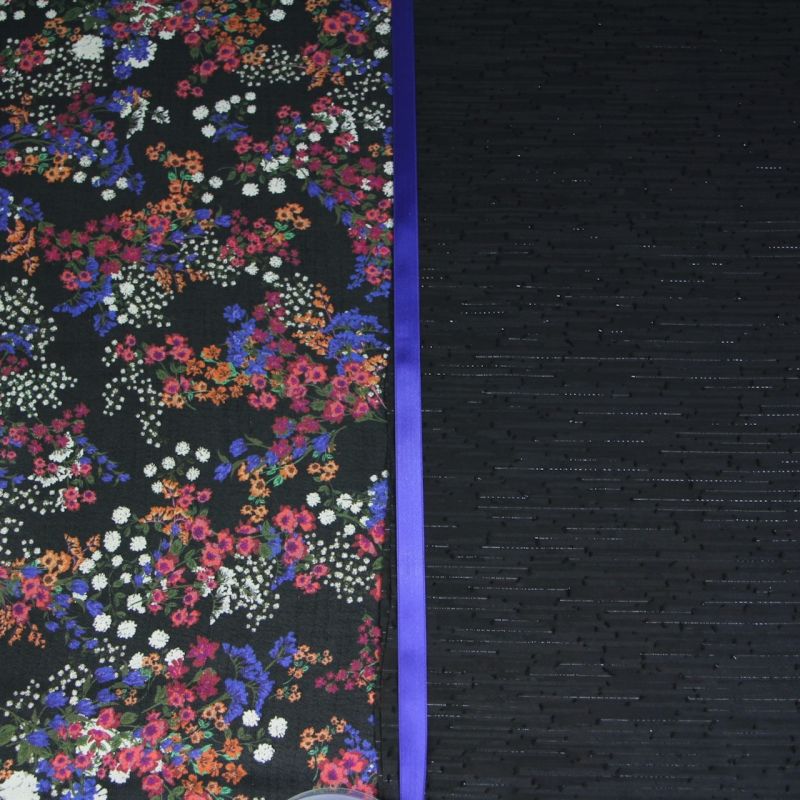 Kit foulard triangle fleurs séchées