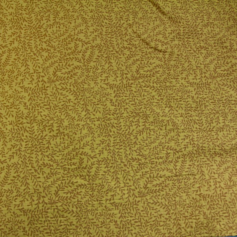 Double gaze feuilles ocre