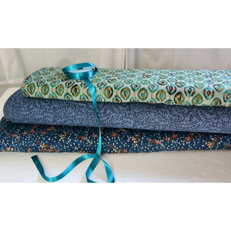 Viscose Mina pétrole lurex