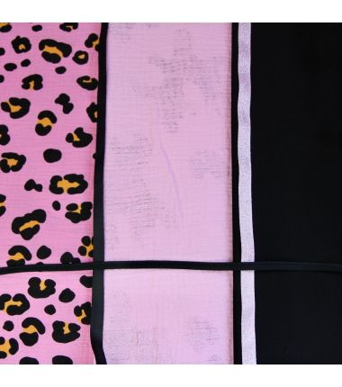 Kit foulard triangle Fun léopard