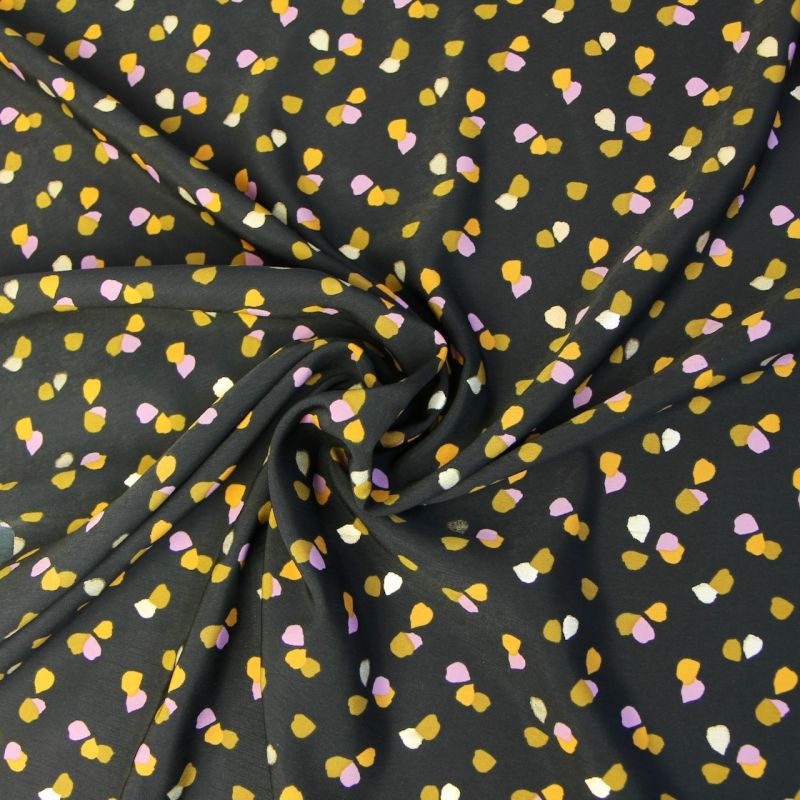 Pearl Peach Spot noir et or