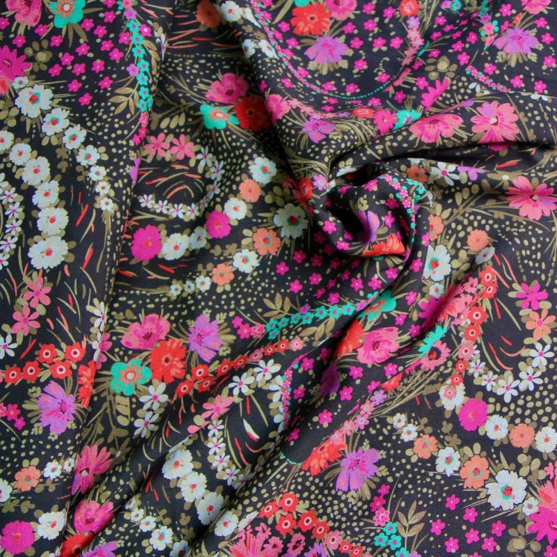 Viscose ruban de fleurs