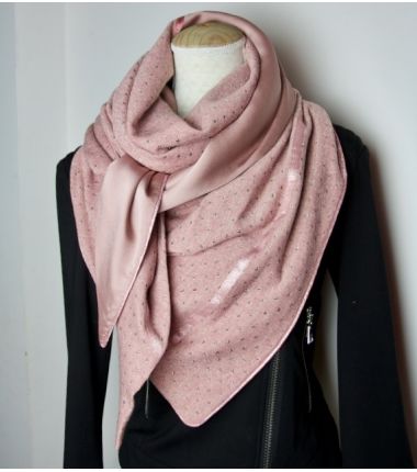 Kit foulard triangle rose jour/nuit