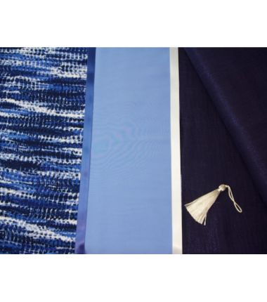 Kit foulard triangle Sam bleu