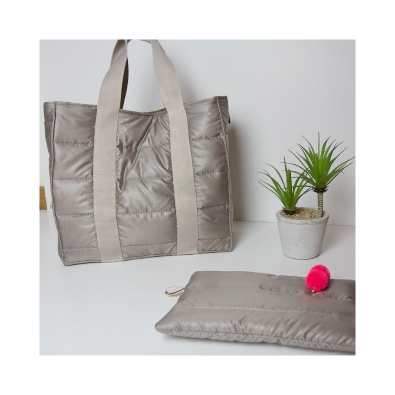 Kit sac doudoune beige