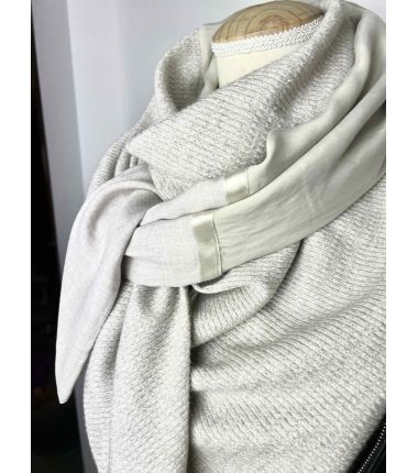 Kit foulard triangle trio beige