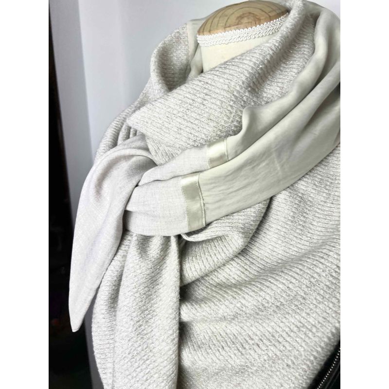 Kit foulard triangle trio beige