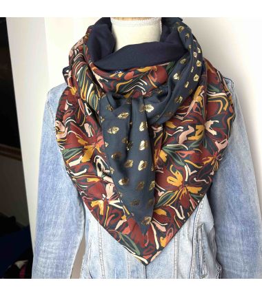 Kit foulard triangle Viviane trio