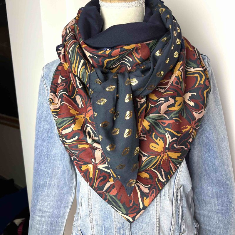 Kit foulard triangle Viviane trio