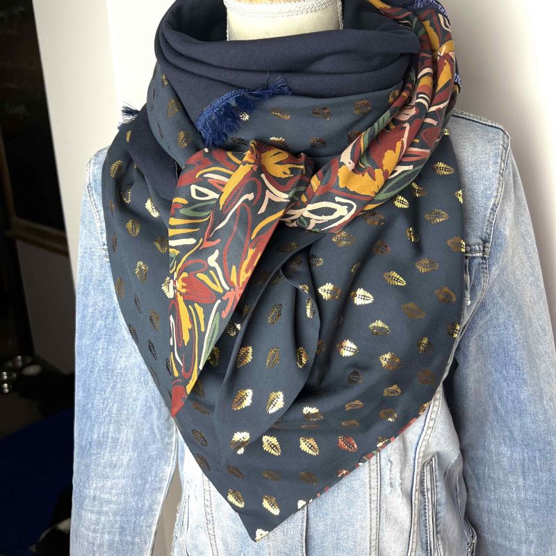 Kit foulard triangle Viviane trio